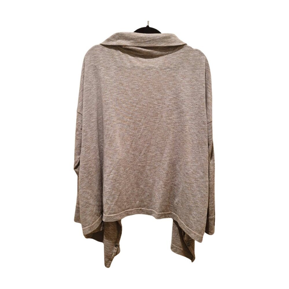 Eddie Bauer First Ascent Grey Convertible Front Soft Knit Cardigan 3X Soft Layer - Picture 4 of 7